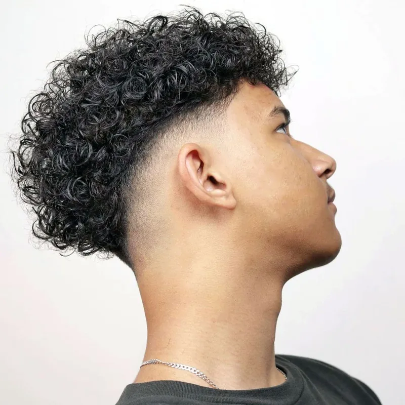 Curly Drop Fade