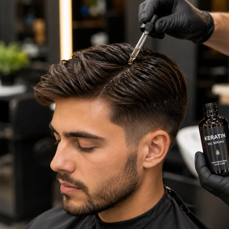 Keratinli Saç Serumu Uygulaması