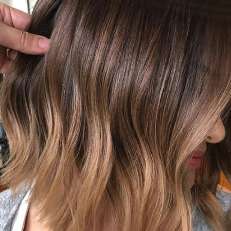 Karamel Ombre Beyaz Kapatma