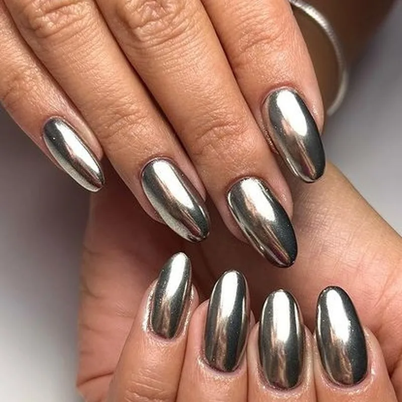 Metallic Nail Art
